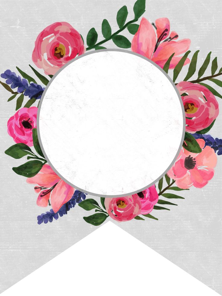 Floral Alphabet Banner Letters Free Printable - Paper Trail Design ...