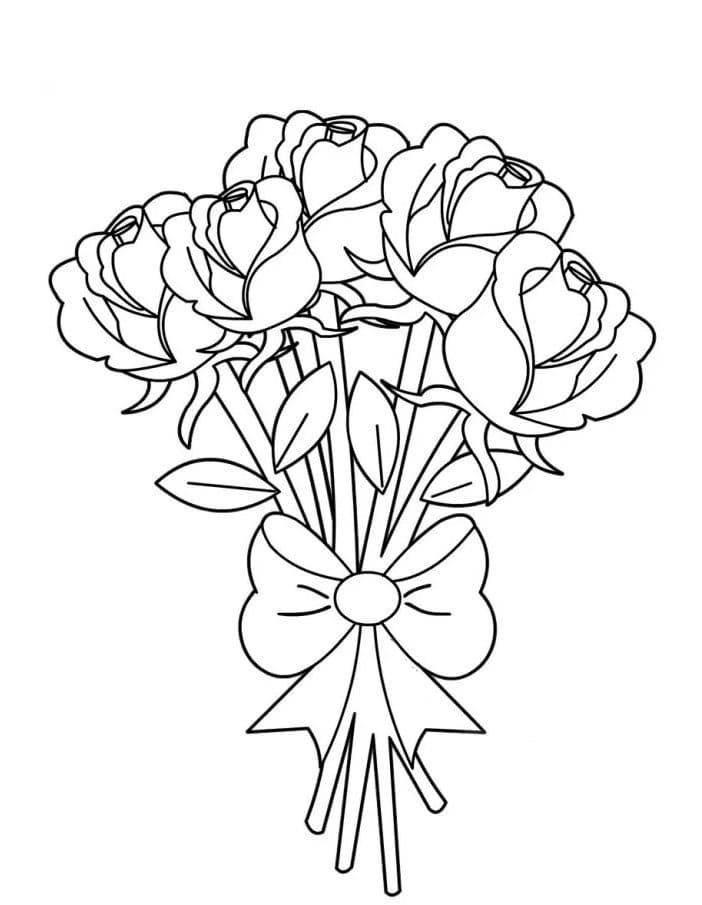 printable flower bouquet coloring pages