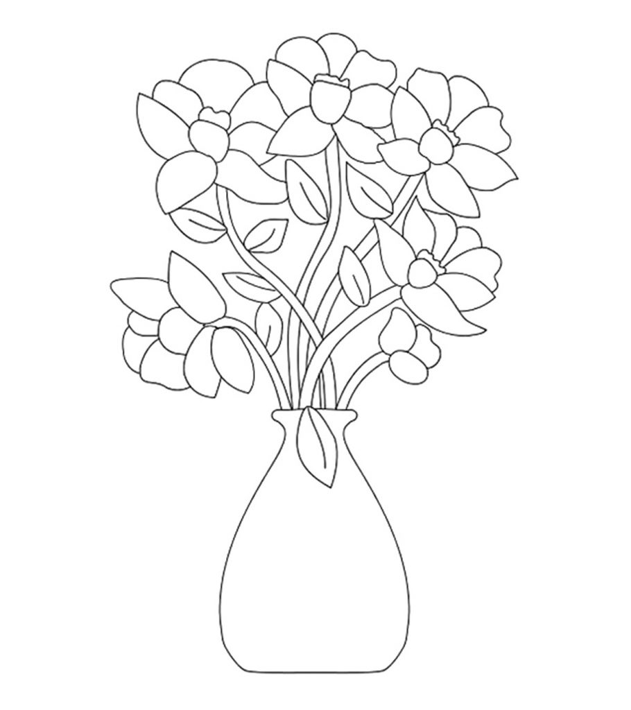 Top 47 Free Printable Flowers Coloring Pages For Kids