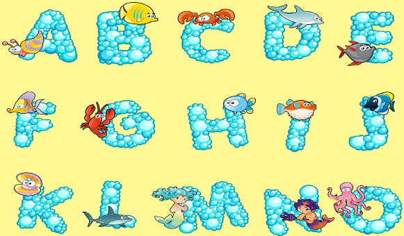 printable flower bubble letters