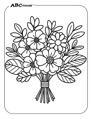 Flower Coloring Pages ABCmouse - Printable Flower Coloring Pages For Preschool 25 