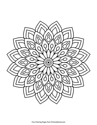 printable flower coloring pages free