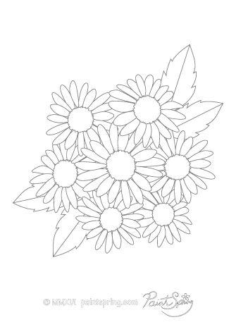 printable flower coloring pages pdf