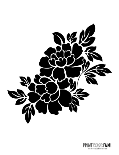 printable flower stencil patterns