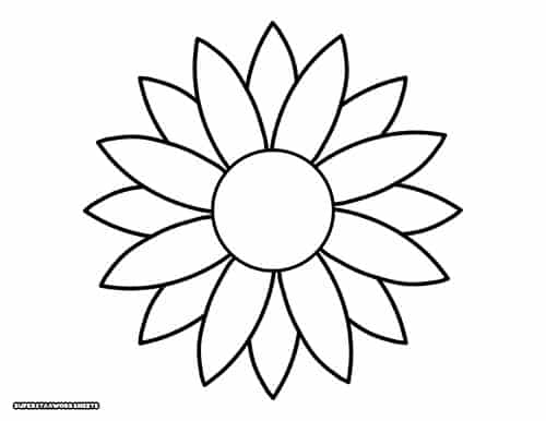 Flower Templates -Worksheets Library