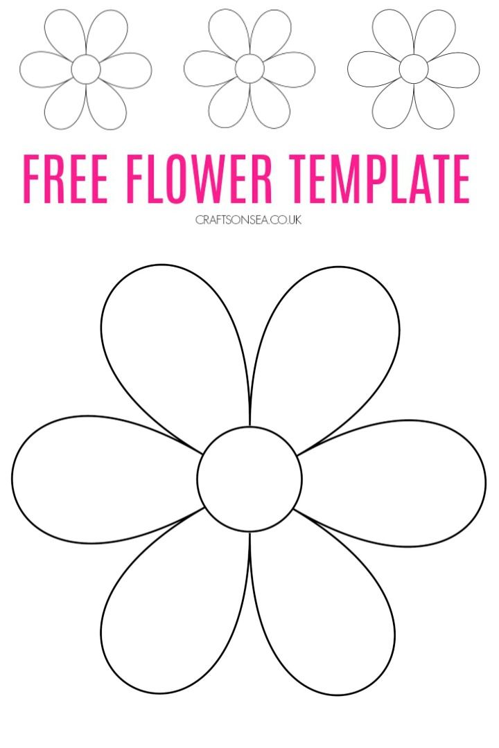 Flower Template (FREE Printable PDF)