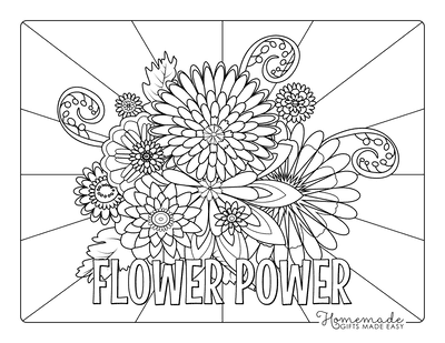 Free Flower Coloring Pages for Kids &  Adults
