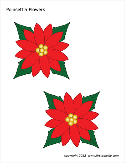 printable flowers and leaves