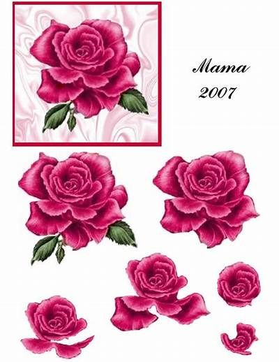 Free Printable Decoupage Flowers