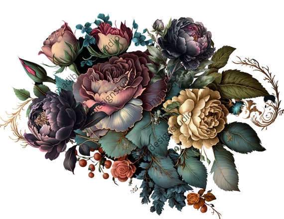 printable flowers for decoupage