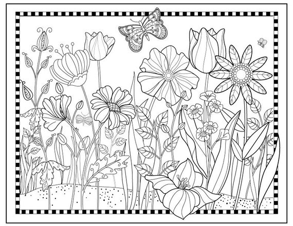 printable flowers to color
