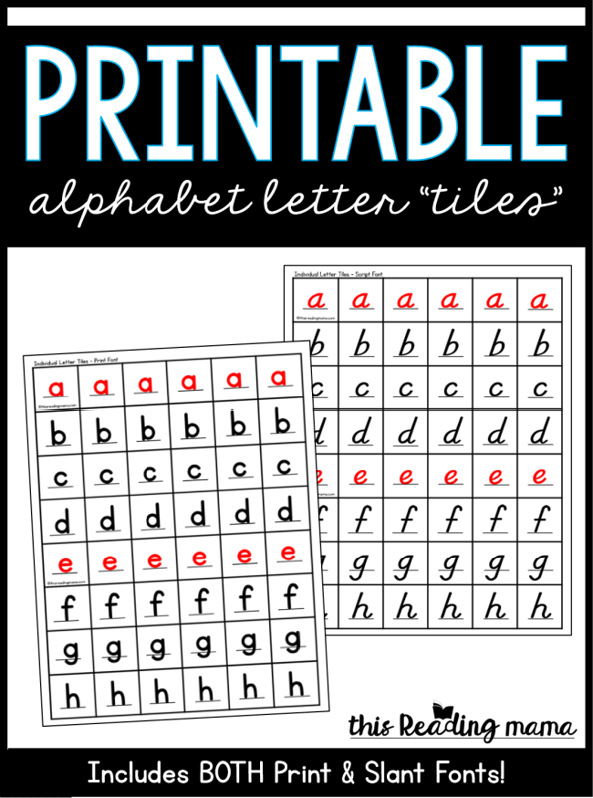 printable fonts letters