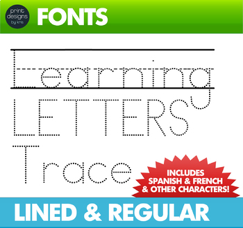printable fonts to trace