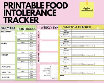 printable food allergy journal