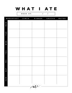 printable food diary for toddlers