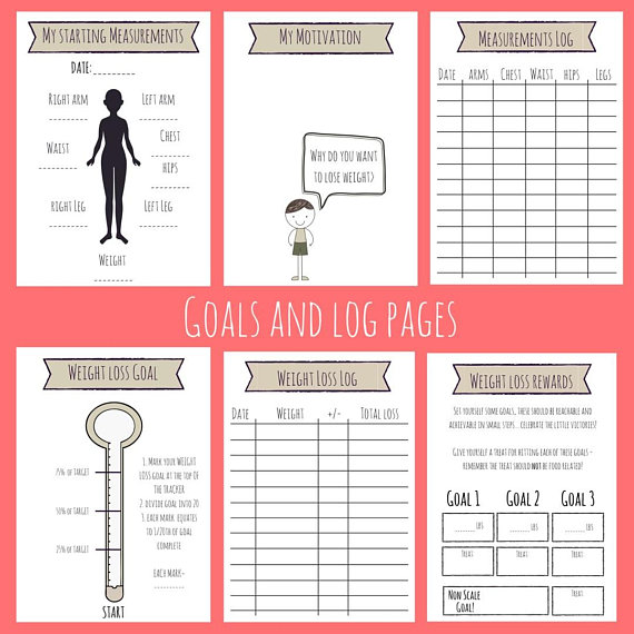printable food diary slimming world