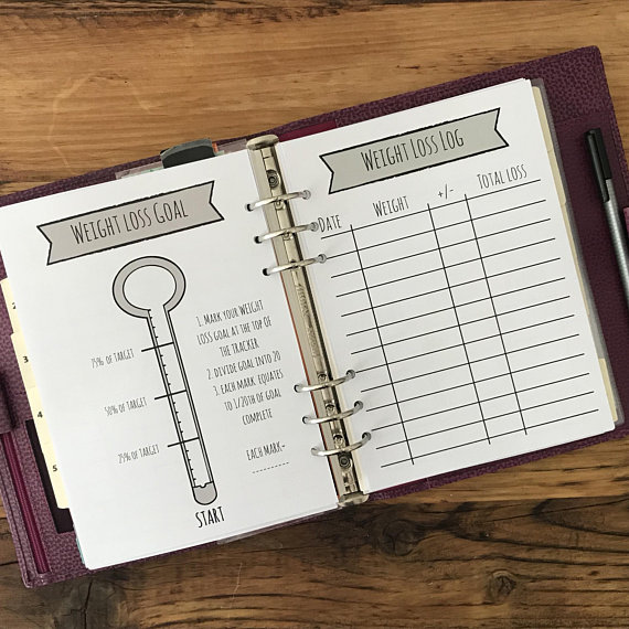 printable food journal for weight watchers