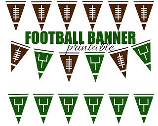 printable football banner