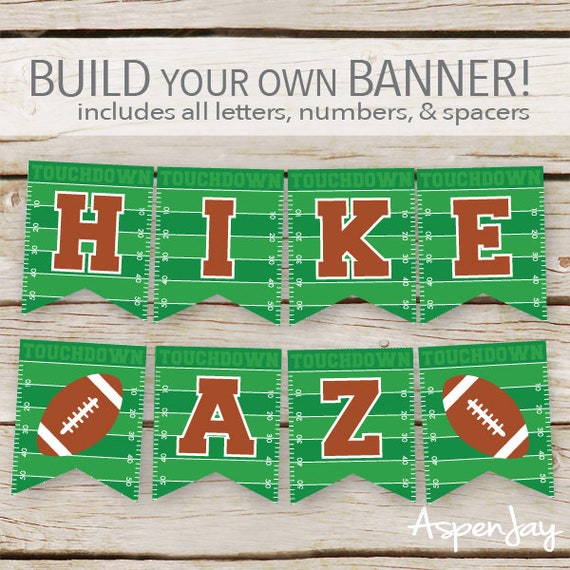 printable football banner
