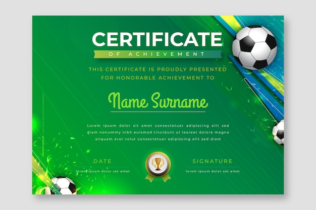 printable football certificates uk