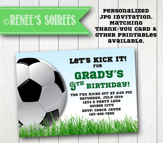 printable football party invitations uk