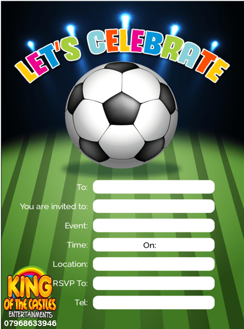 Free Football Invites - Best Bouncy Castle Hire, Rodeo Bull hire ...
