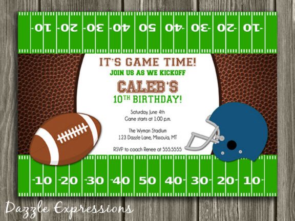 printable football party invitations uk