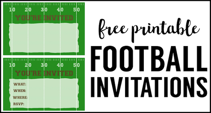 printable football party invitations uk