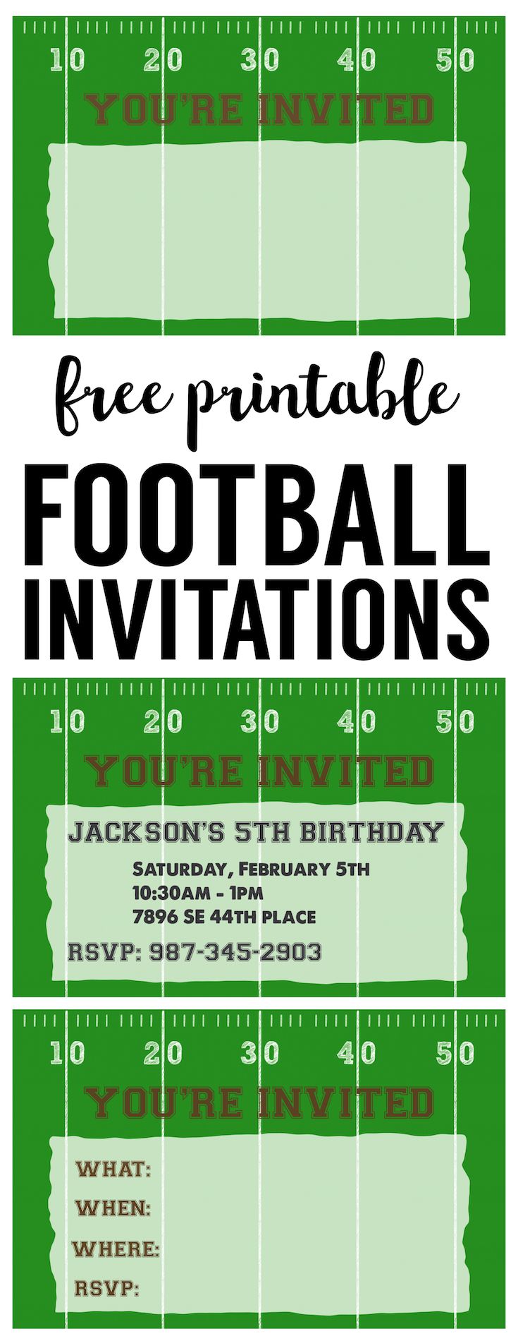 printable football party invitations uk