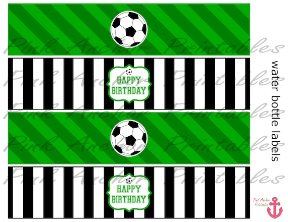 printable football water bottle labels