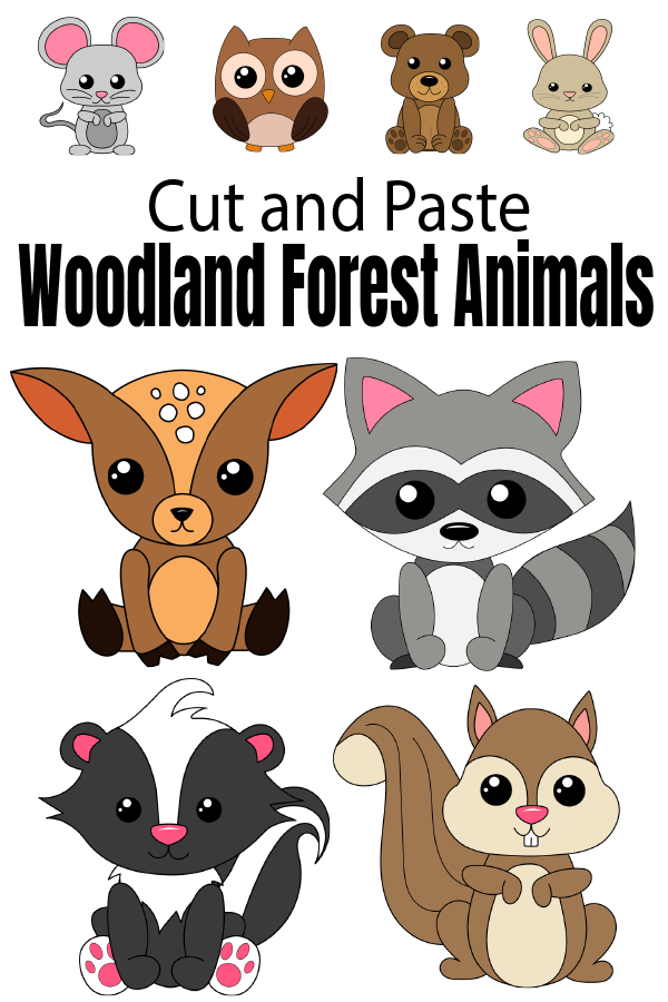 printable forest animal pictures