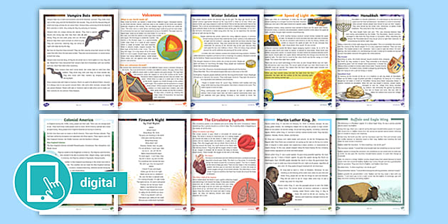 Fourth Grade Reading Comprehension Activity Pack - Twinkl