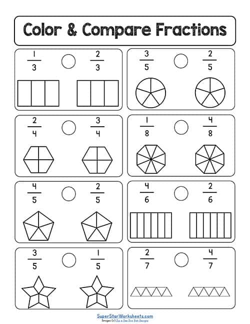 Fractions Worksheets -Worksheets Library