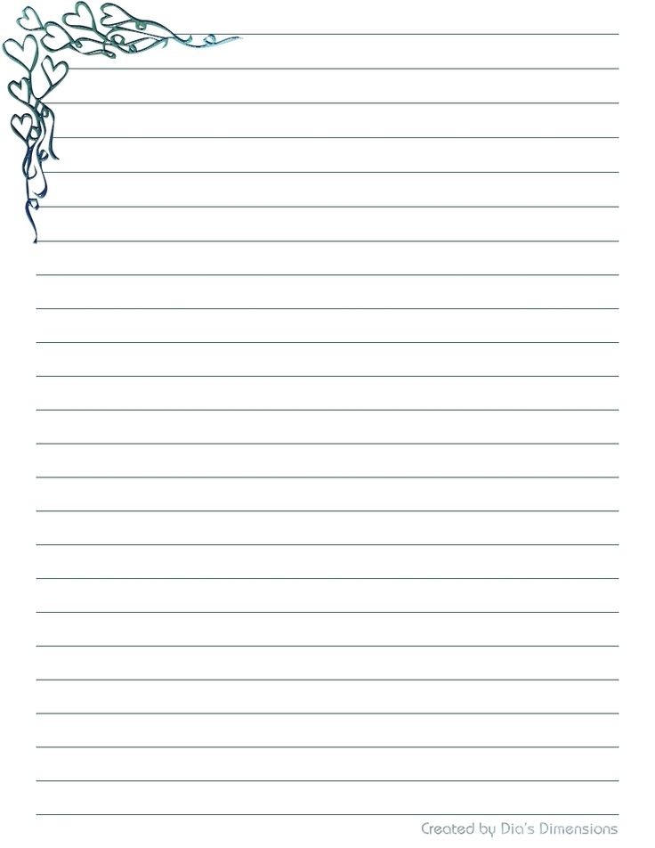 Lined Stationery - 10 Free PDF Printables | Printablee