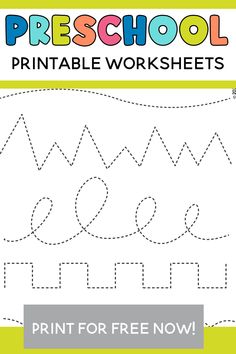 printable free worksheet for preschool