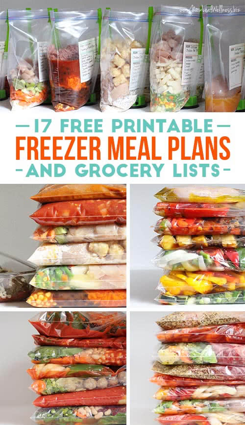 printable freezer meal recipes