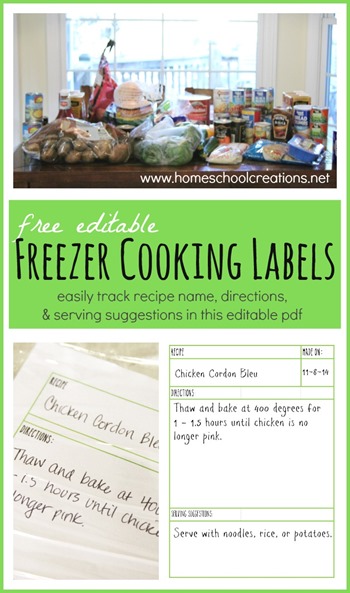 printable freezer meal recipes