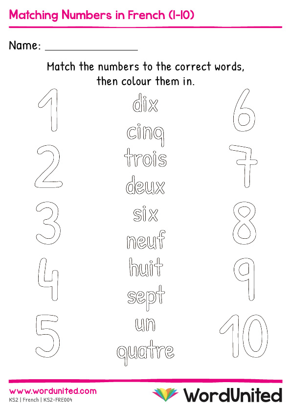 printable french worksheet