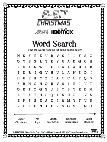 Free 8-Bit Christmas Printable Activity Sheets - Classy Mommy