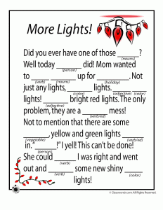 Free Christmas Mad Lib Printables - 24/7 Moms