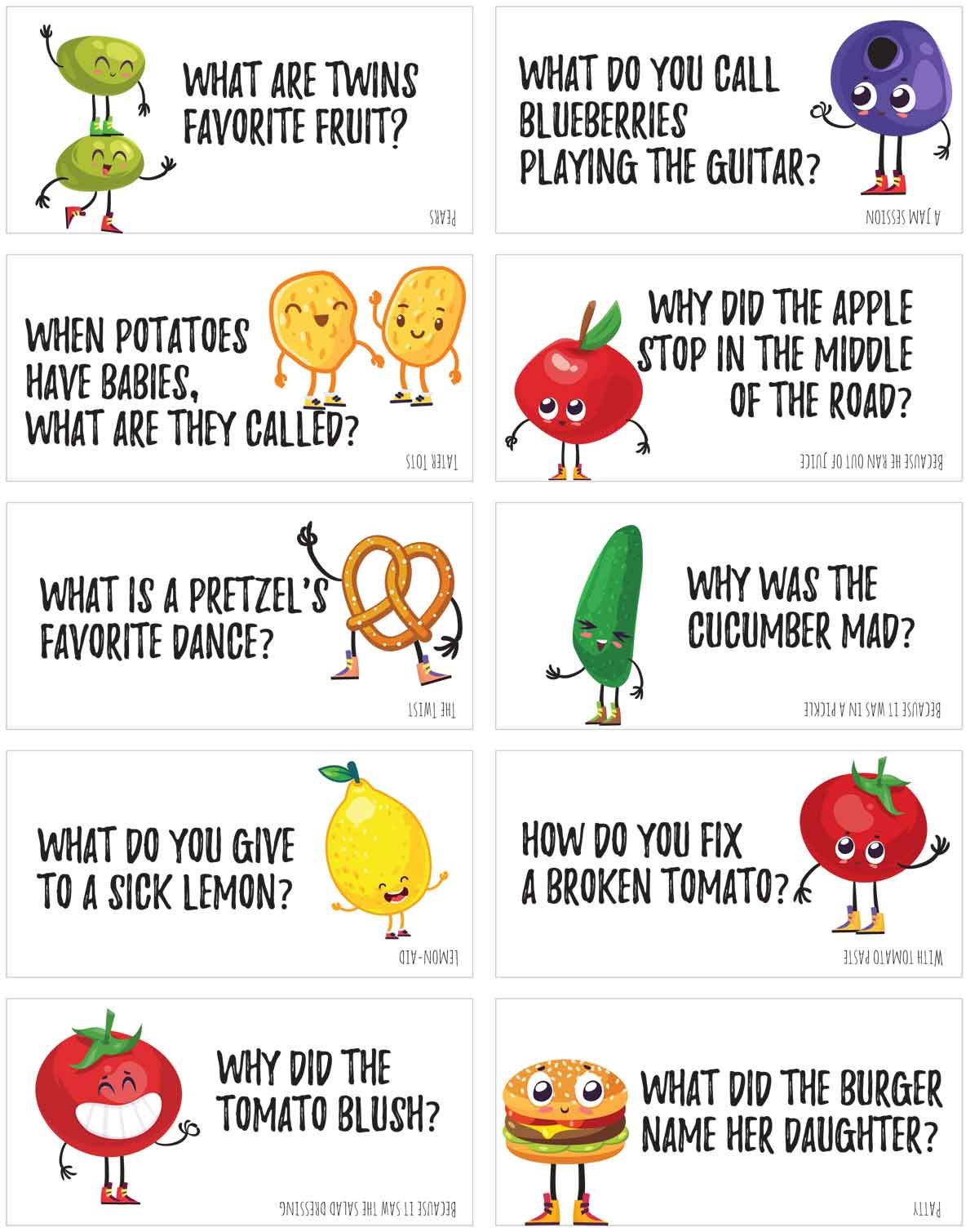 125+ Funny Food Jokes to print and share! | Skip To My Lou