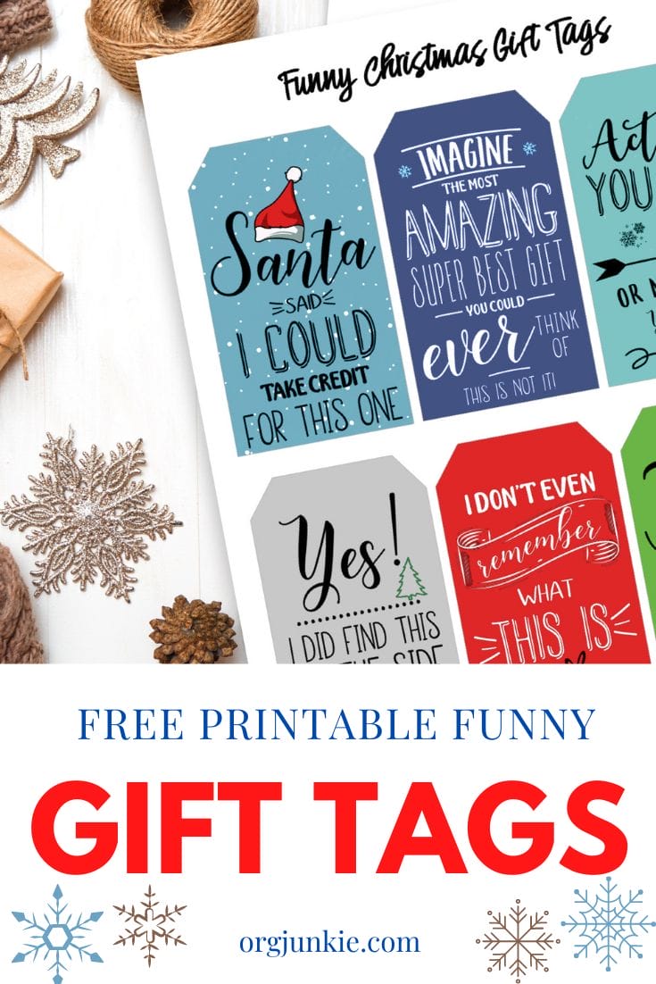 Reindeer Runs and Free Printable Funny Christmas Gift Tags