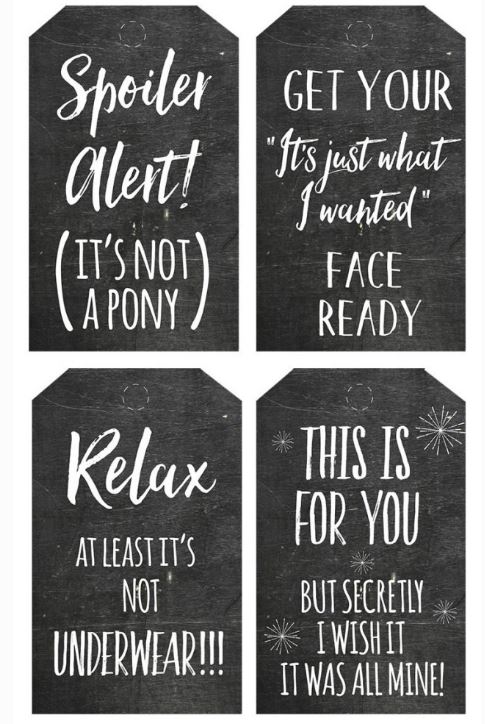 printable gag gift tags