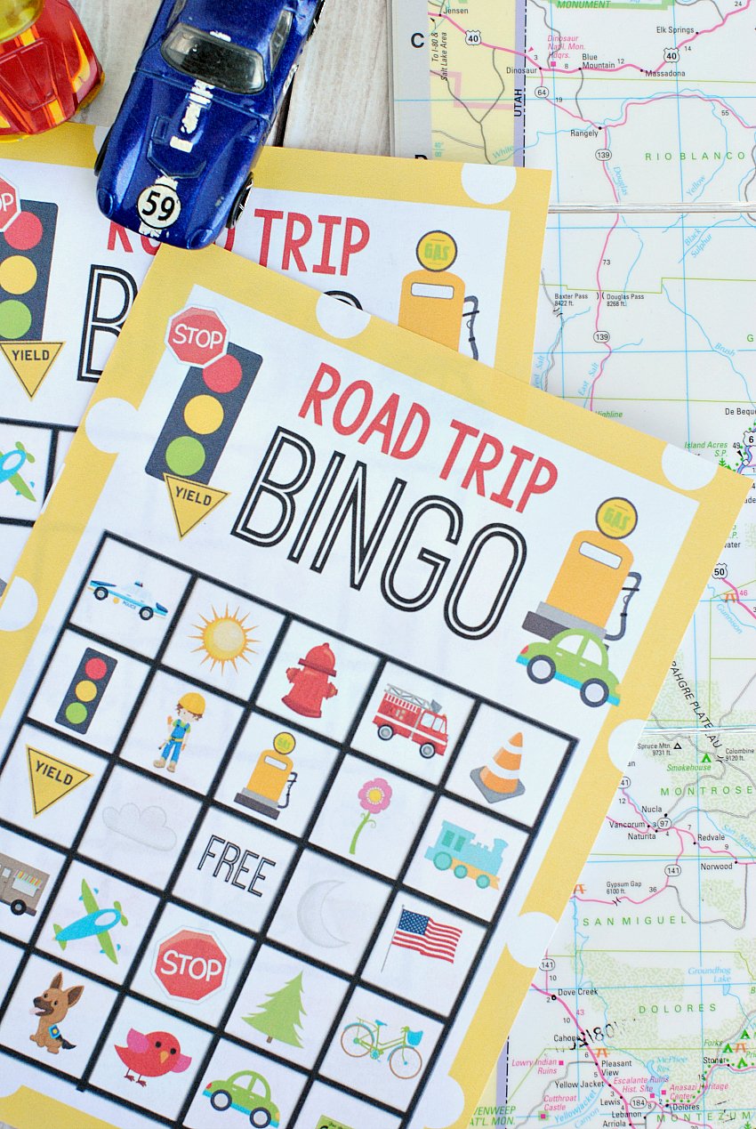 Printable Road Trip Bingo Game for Kids - Crazy Little Projects