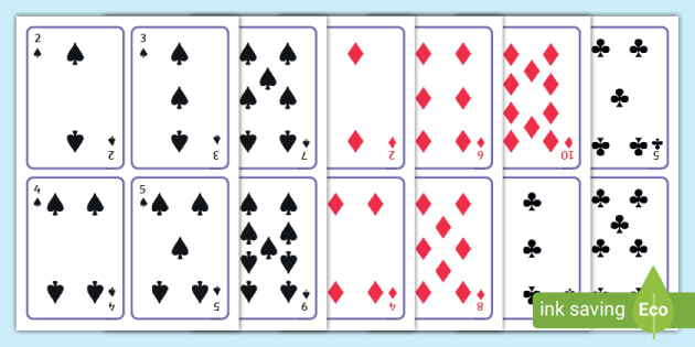 Printable Playing Cards (Lehrer gemacht) - Twinkl