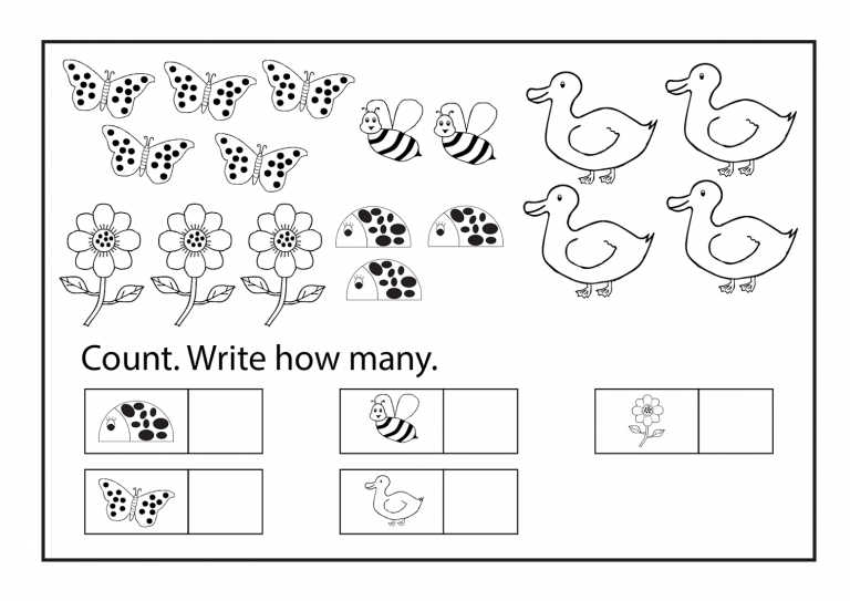 Worksheets for 4 Years Old Kids | Activity Shelter
