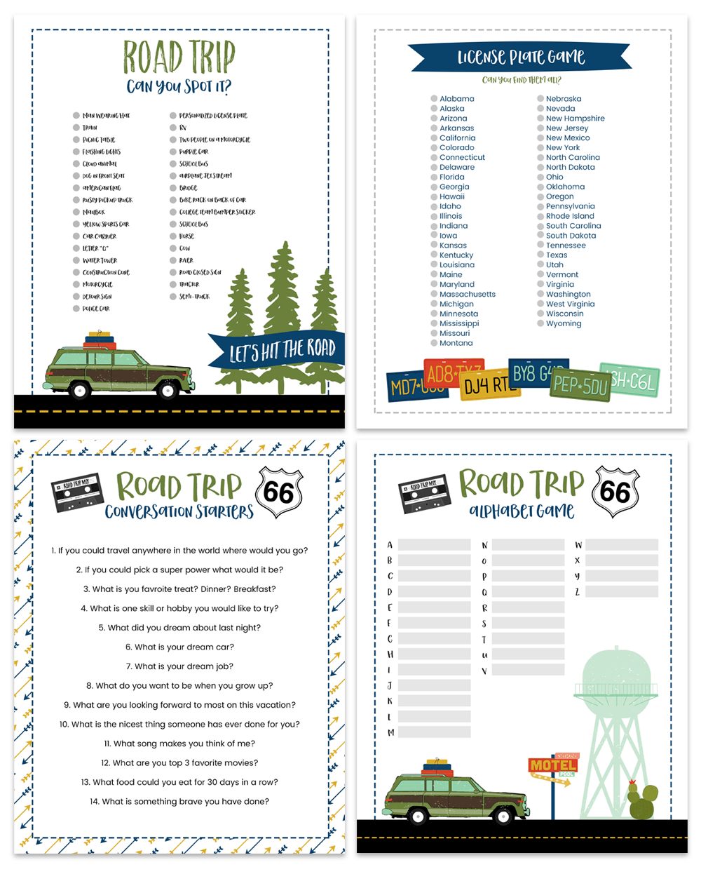 printable games for car trips