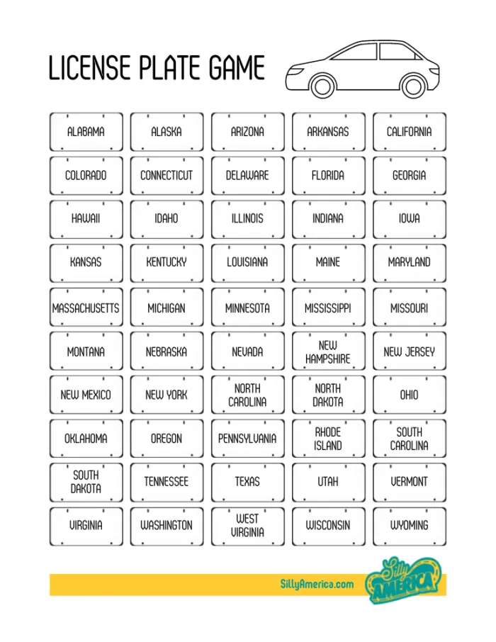 printable games for car trips