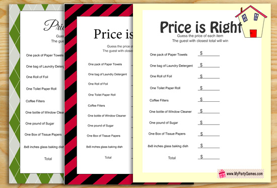 Housewarming Party Games Ideas with Free Printables