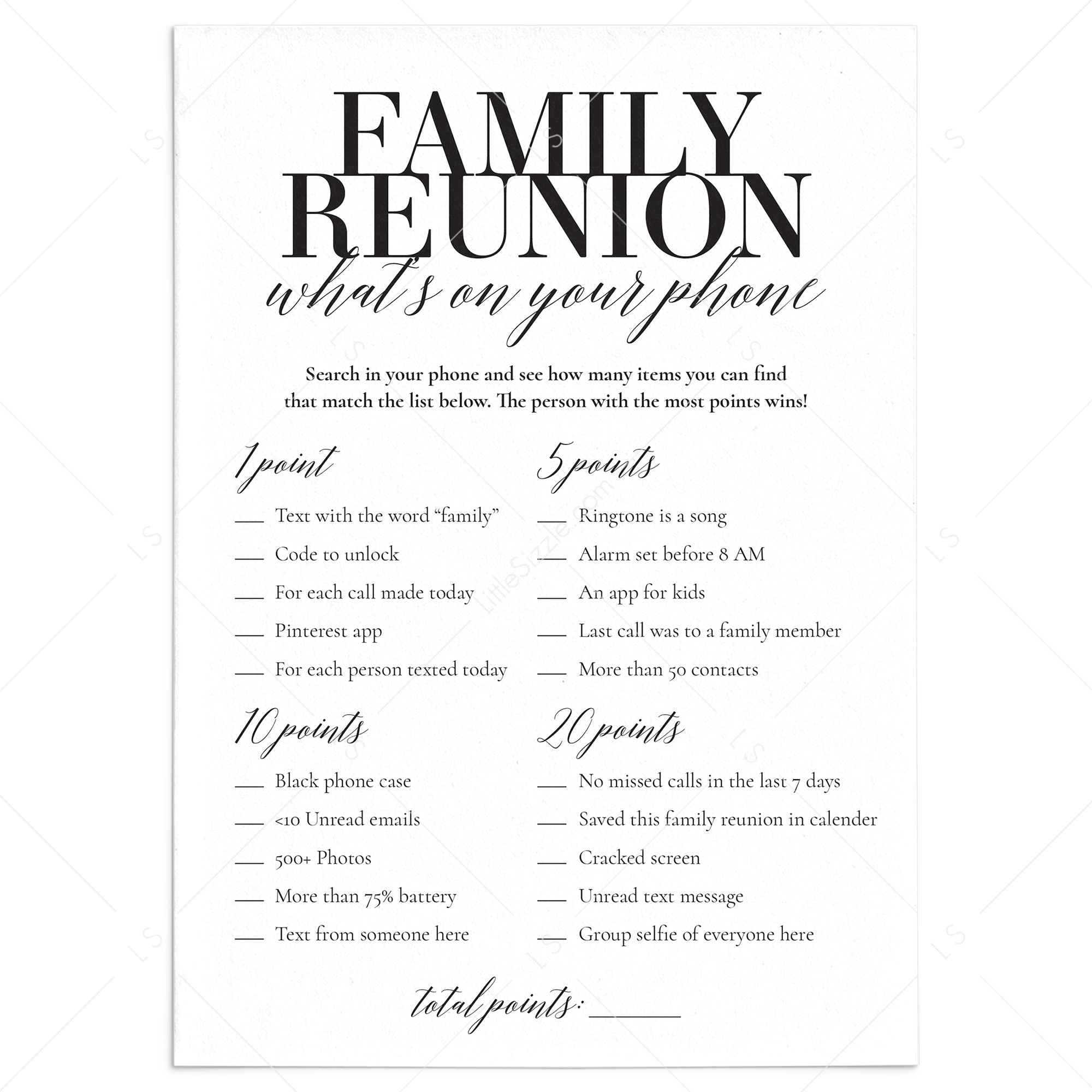 printable games for the family